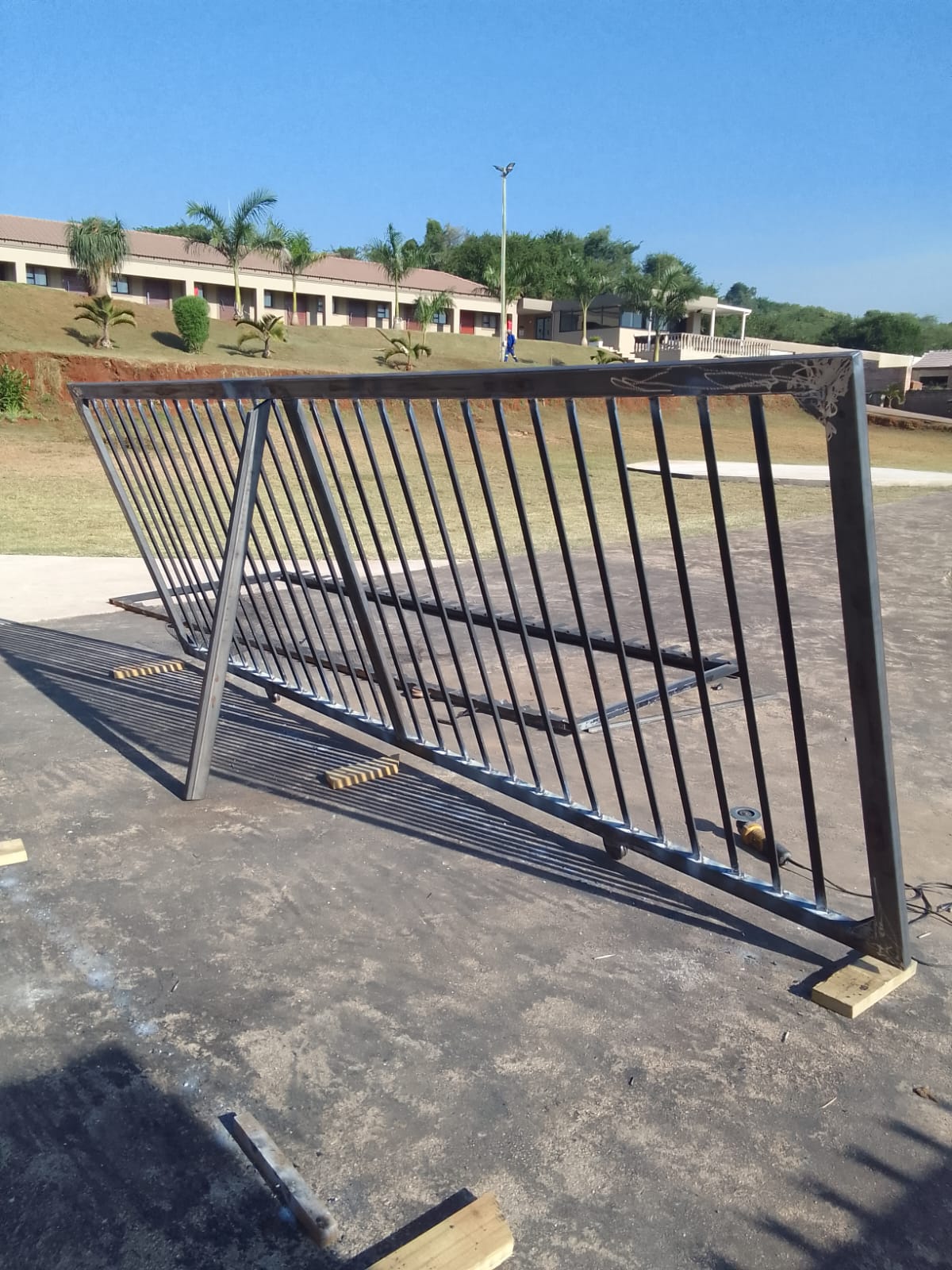 Nkhala project photo: sliding steel security gate