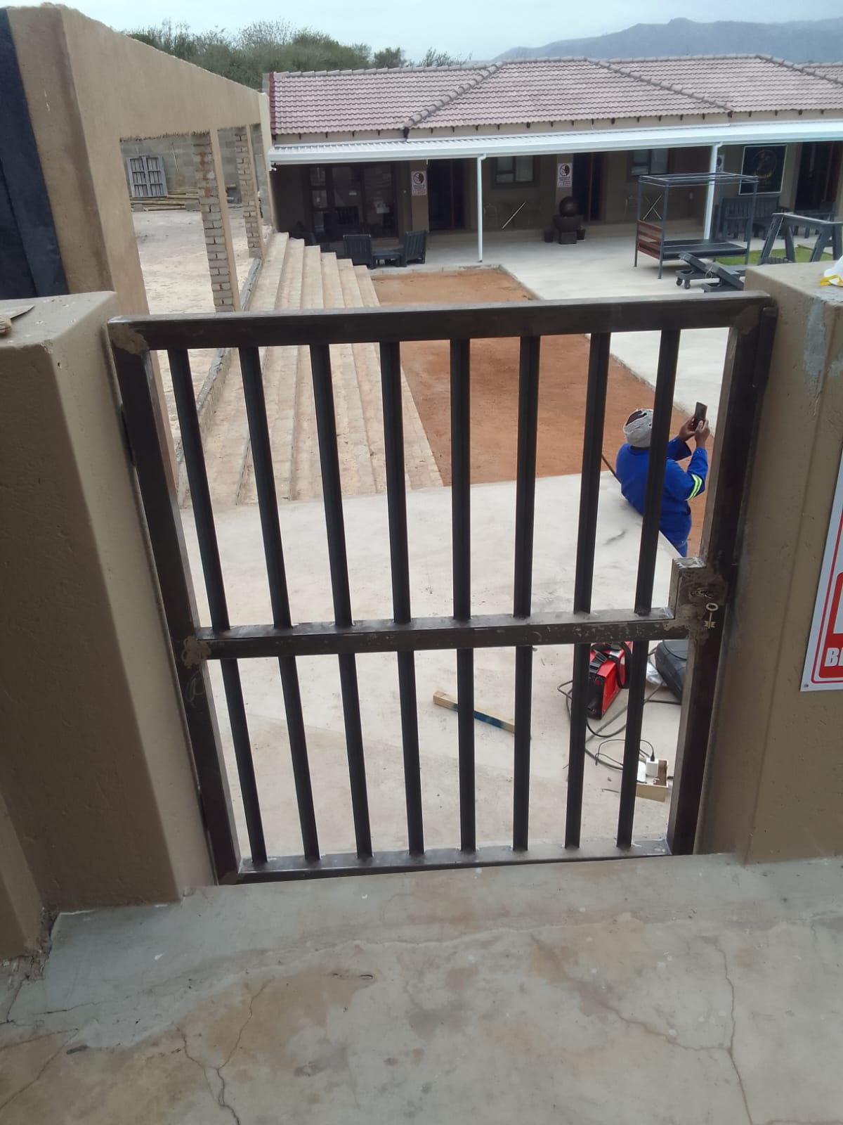 Nkhala project photo: pedestrian security gate