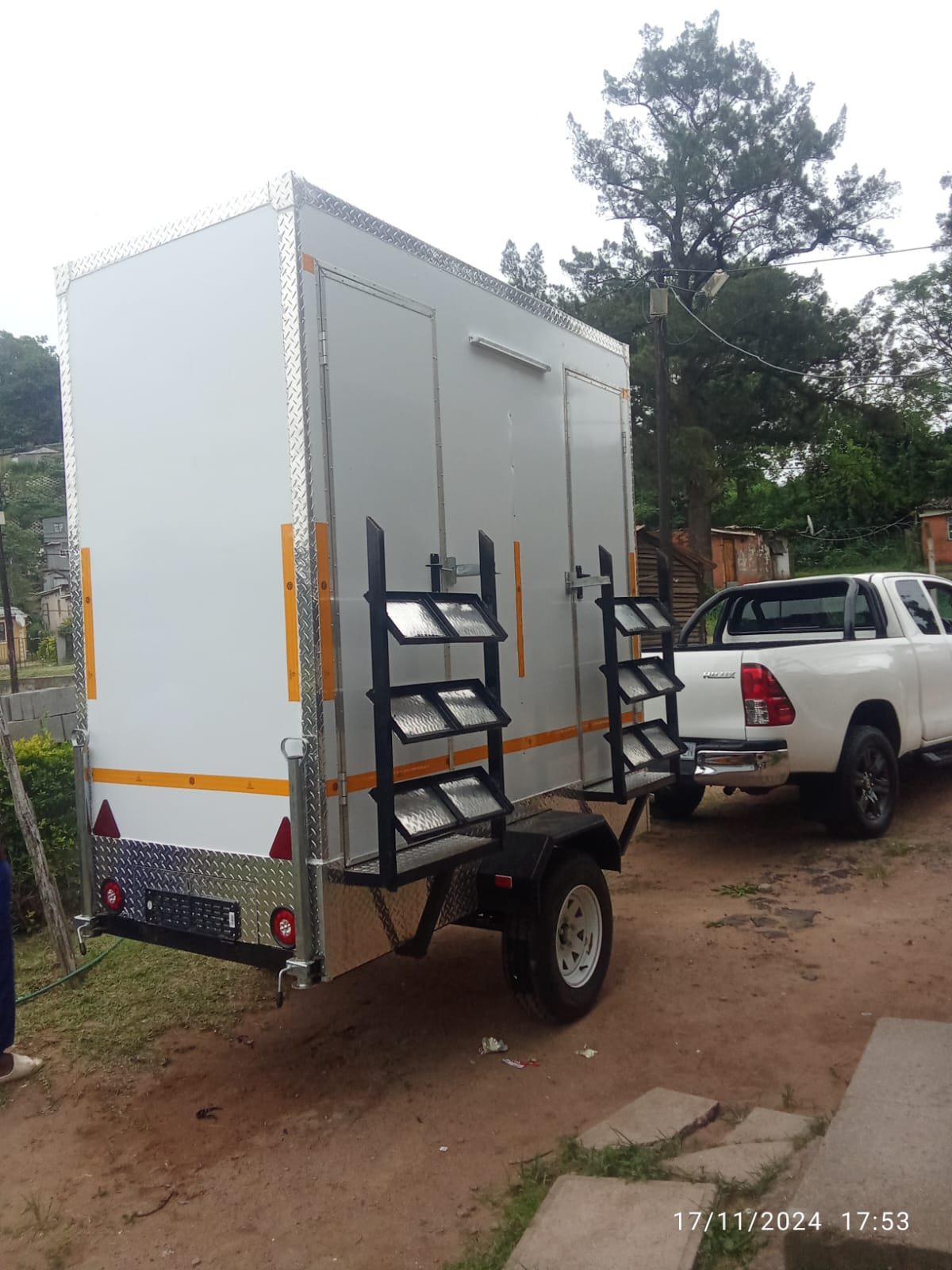 Nkhala project photo: vip trailer with folding access steps