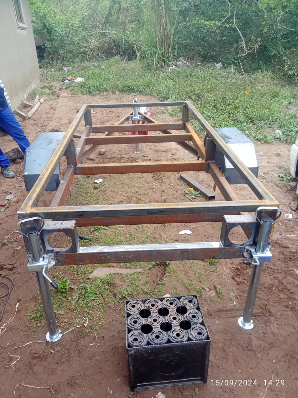 Nkhala project photo: trailer chassis fabrication